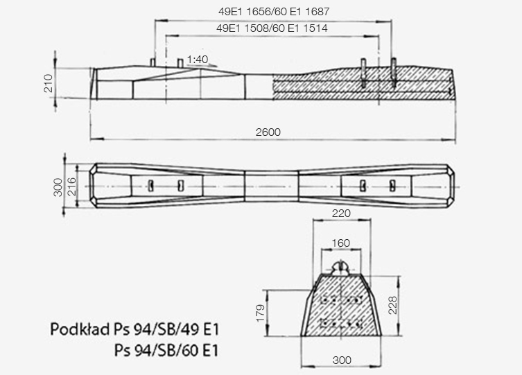 Podkłady strunobetonowe