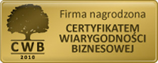 Certyfikat Wiarygodności Biznesowej 2010
